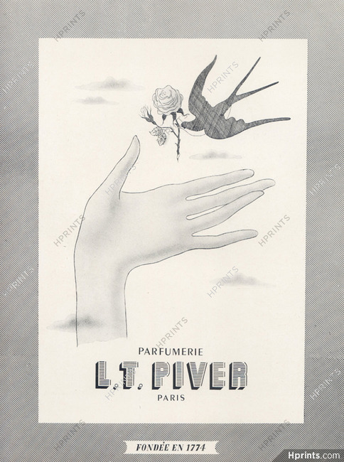 Piver (Perfumes) 1946 Bird