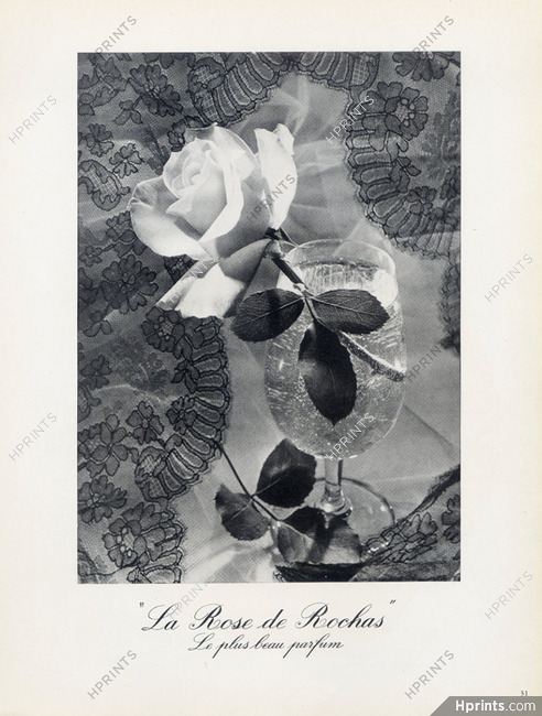 Marcel Rochas (Perfumes) 1950 La Rose