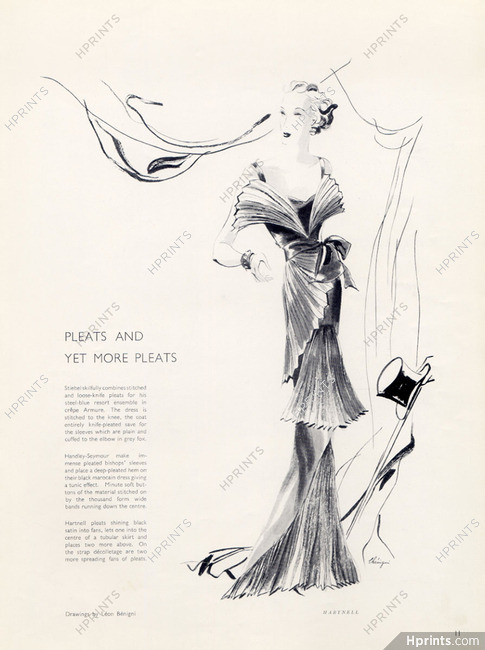 Hartnell (Couture) 1936 Léon Bénigni, Evening Gown