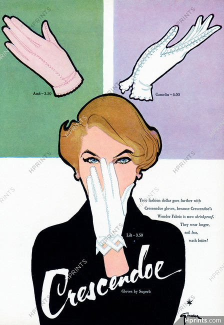 Crescendoe (Gloves) 1953 René Gruau