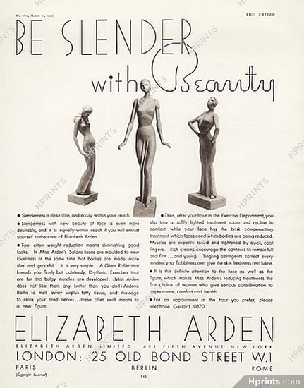Elizabeth Arden (Cosmetics) 1932 Sculptures