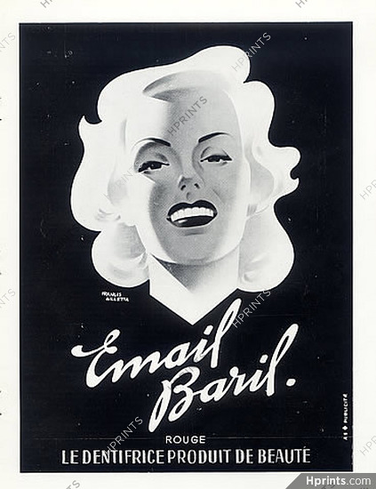 Email Baril (Toothpaste) 1945 Francis Gilletta