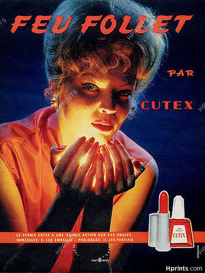 Cutex (Cosmetics) 1961 Lipstick, Nail Polish