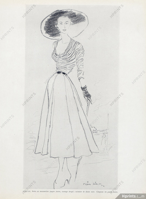 Paquin 1949 Pierre Simon, Summer Dress