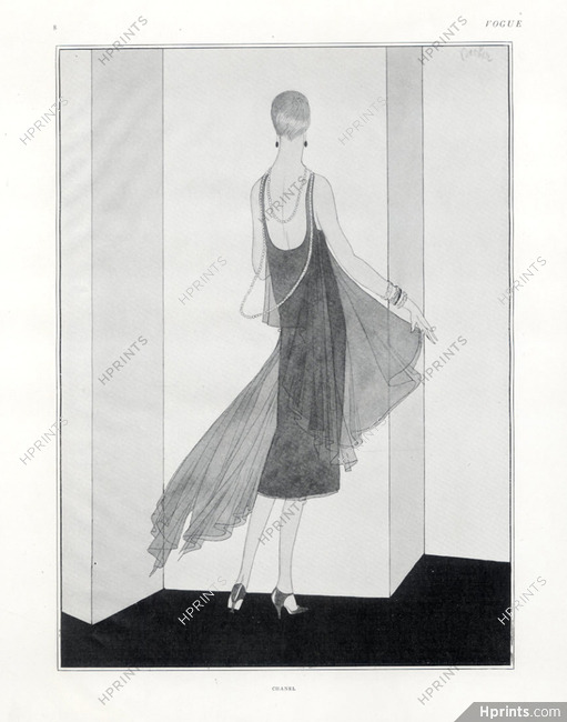 Chanel (Couture) 1925 Evening Gown — Clipping
