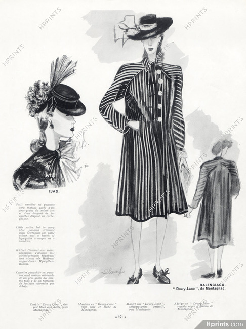 Balenciaga (Couture) 1939 Montagnac, Ejad