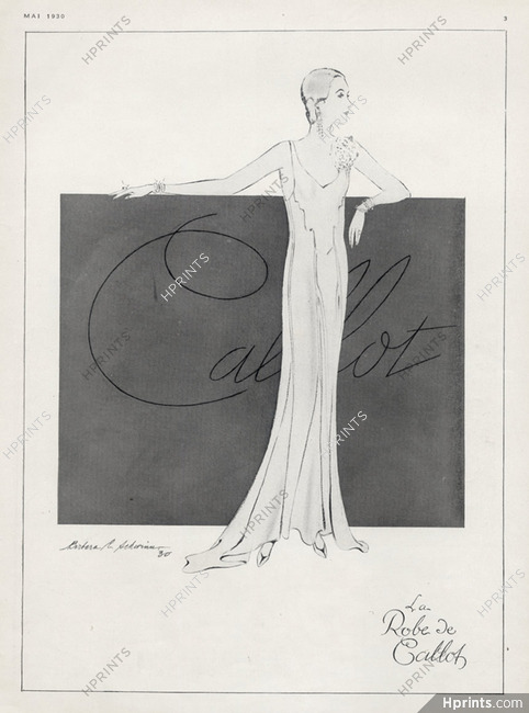 Callot Soeurs (Couture) 1930 Evening Gown