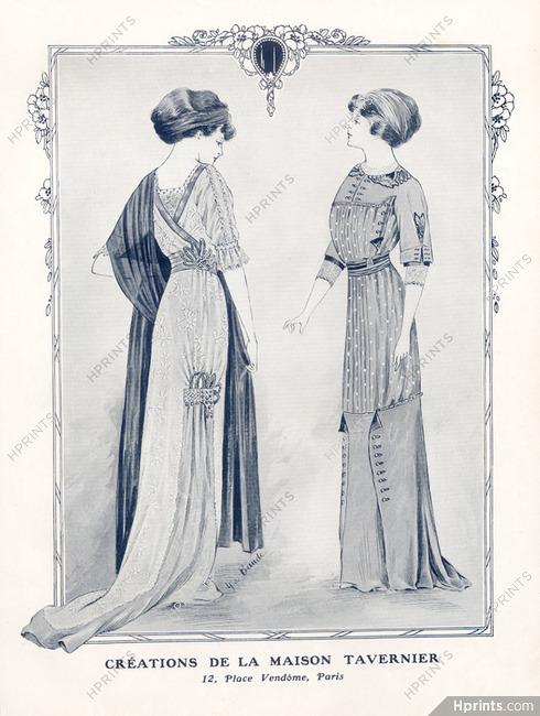 Tavernier (Couture) 1910 Evening Gown