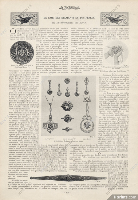 De l'Or, des Diamants et des Perles, 1914 - Dusausoy, Text by Jacques d'Antan
