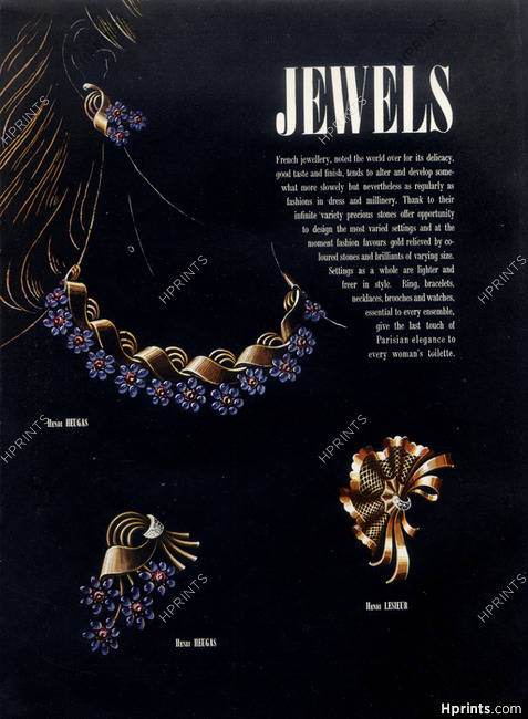 Henri Heugas & Henri Lesieur (Jewels) 1947
