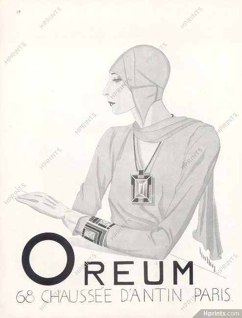 Oreum (Jewels) 1929 Bracelet, Pendant Art Deco