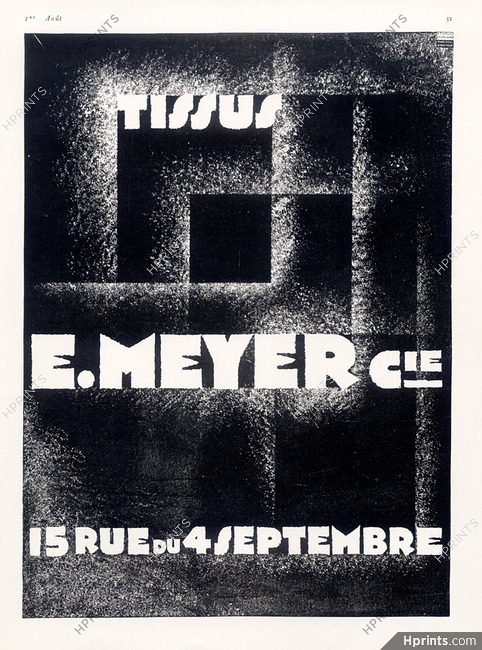 E. Meyer & Cie (Fabric) 1927