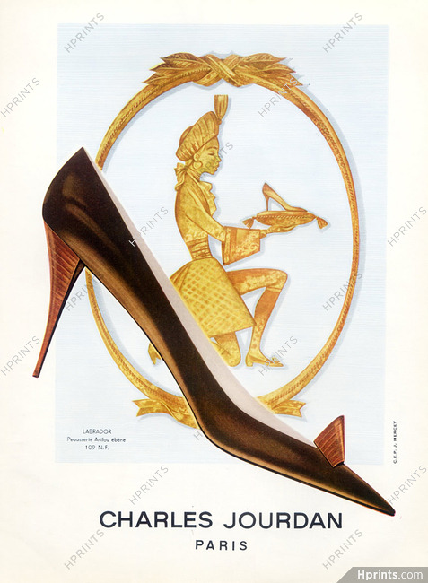 Charles Jourdan, Women's shoes — Original adverts and images