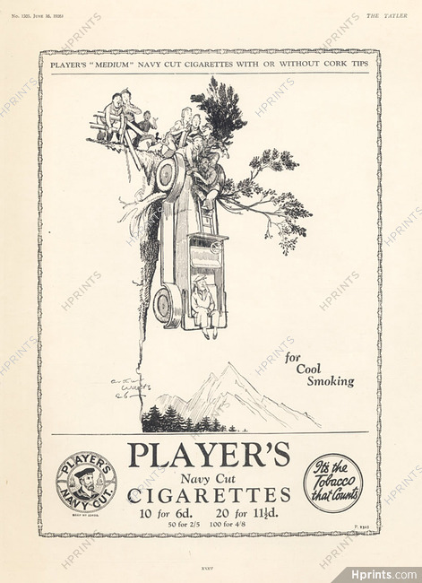 Player's (Cigarettes, Tobacco Smoking) 1926 Watts, Comic Strip
