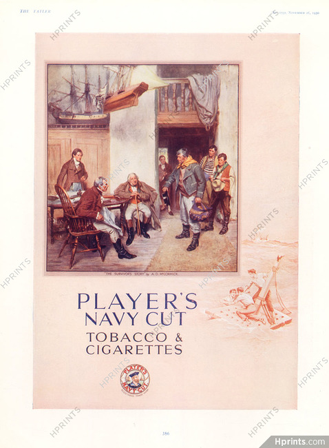 Player's (Cigarettes, Tobacco Smoking) 1930 "The Survivor's" A. D. Mc Cormick