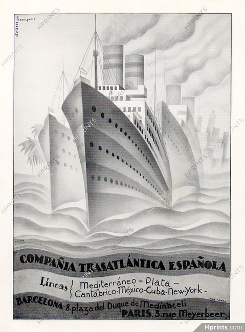 Compania Transatlantica Espanola 1928, Transatlantic Liner