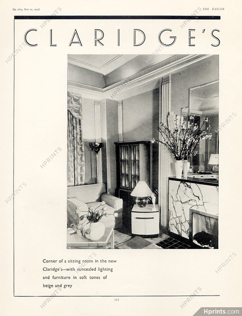 Hotel Claridge Paris (Hotel) 1932
