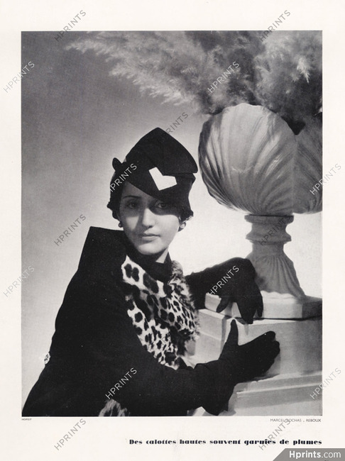 Caroline Reboux 1934, Marcel Rochas, Photo Horst
