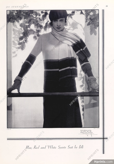 Irfé (Couture) 1928 Sport Suit, Demeyer