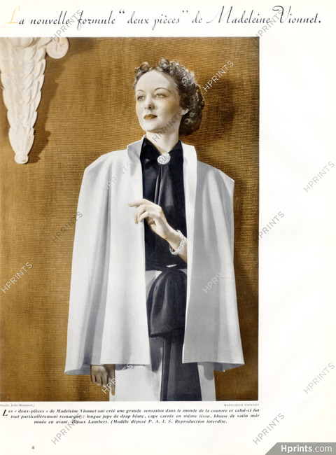Madeleine Vionnet 1936 Lambert Jewels, Joffé