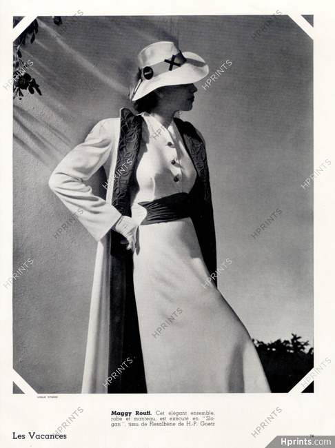 Maggy Rouff (Couture) 1938 Goetz (Fabric)