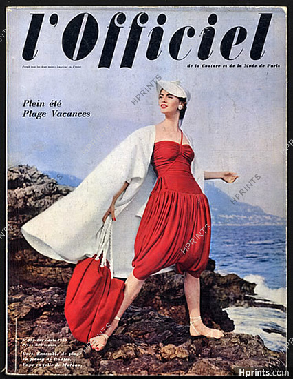 L'Officiel de la Couture et de la Mode de Paris 1955 June, 176 pages