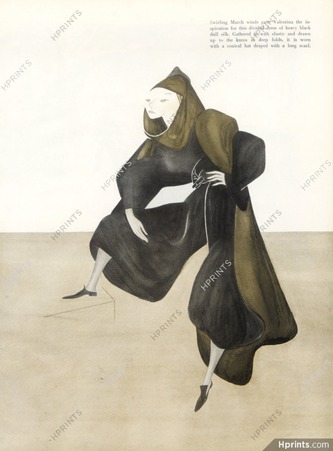 Isamu Noguchi 1937 Valentina, Dress Silk, Long Scarf