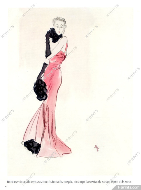 Maggy Rouff 1937 Evening Gown, Eric
