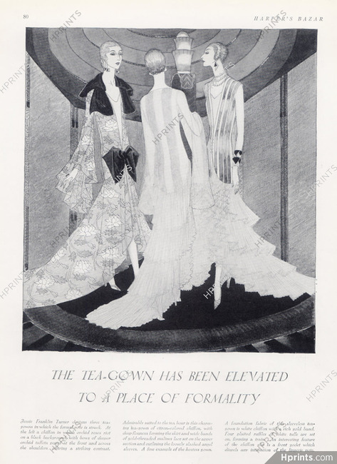 Jessie Franklin Turner (Couture) 1928 Tea-gowns, Mary Mac Kinnon