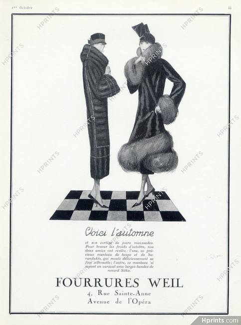 Weil (Fur clothing) 1924 Fur Coat