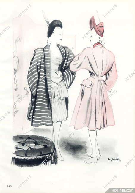 Madeleine Vramant 1945 Pinta Fashion Illustration