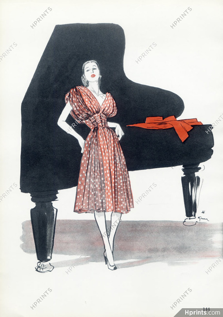 Mad Carpentier 1946 René Gruau, Fashion Illustration