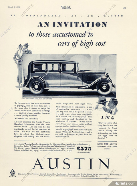 Austin (Cars) 1932