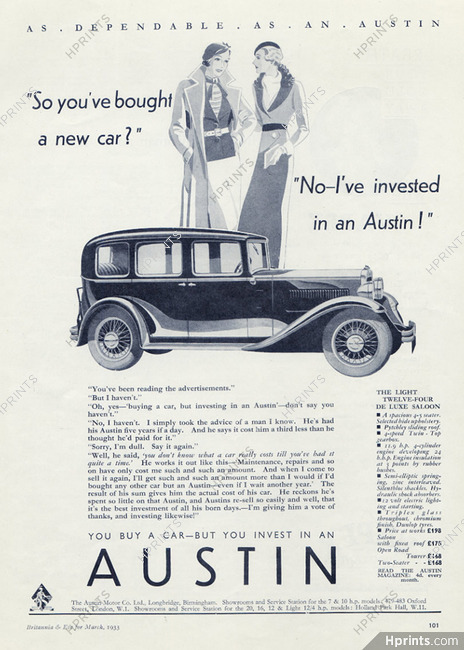 Austin (Cars) 1933
