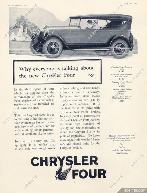 Chrysler (Cars) 1925