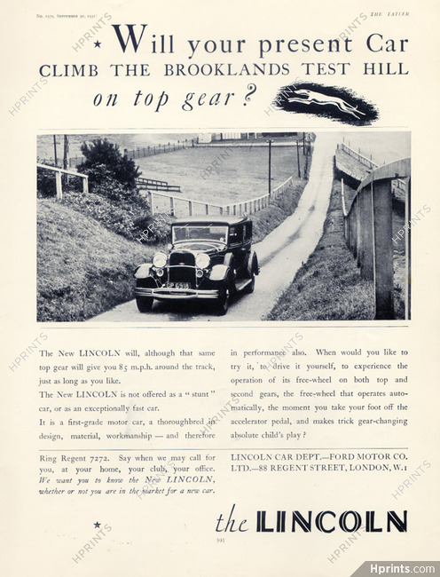 Lincoln (Cars) 1931