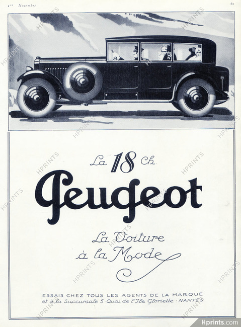 Peugeot 1926 La 18 Ch.