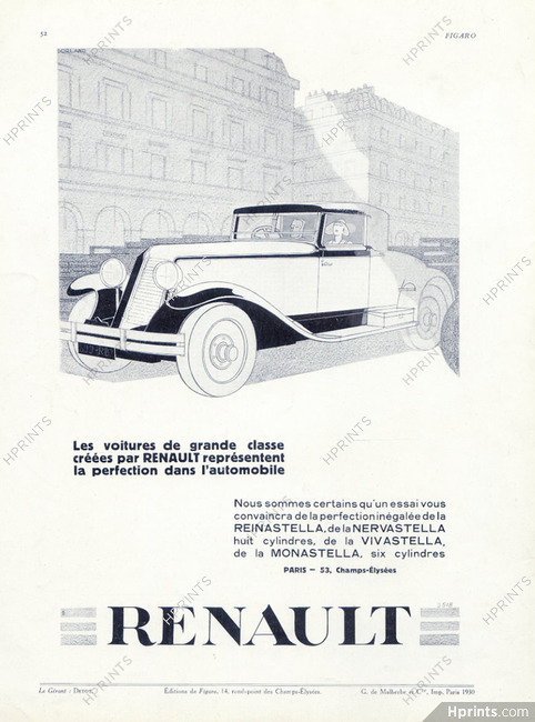 Renault (Cars) 1930