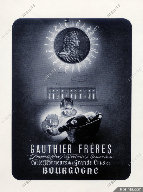 Gauthier Frères (Bourgogne Wine) 1947