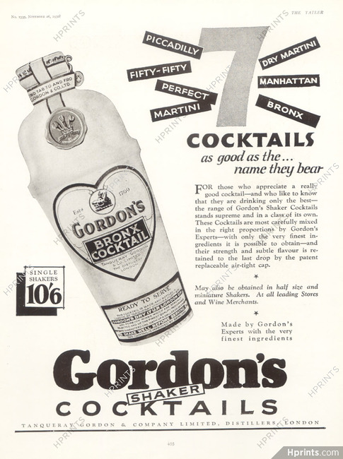 Gordon & C° (Drink) 1930