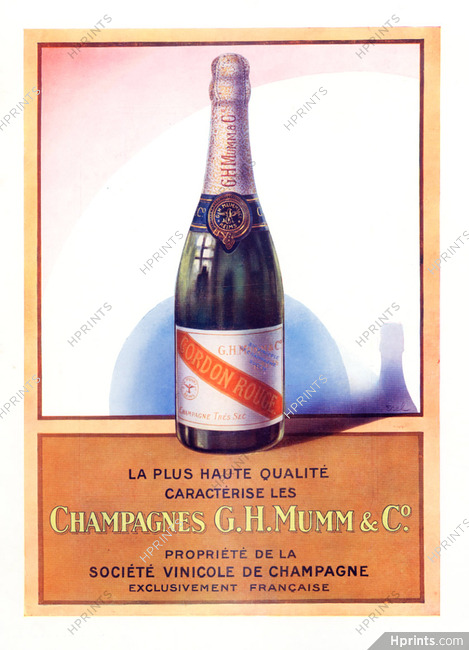 Mumm (Champain) 1921 Cordon Rouge, Champagne