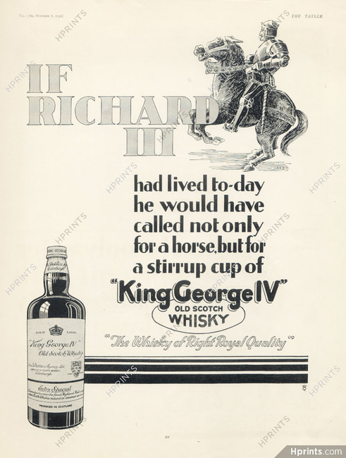 King George IV (Whisky) 1931 Richard III