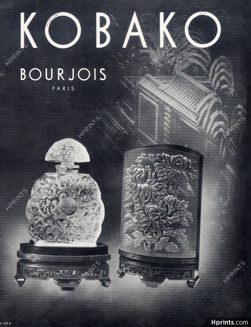 Bourjois (Perfumes) 1936 Kobako, Perfume Bottle Chinese Style