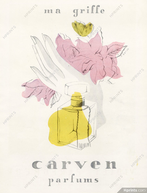 Carven (Perfumes) 1946 " Ma Griffe" J. Baron