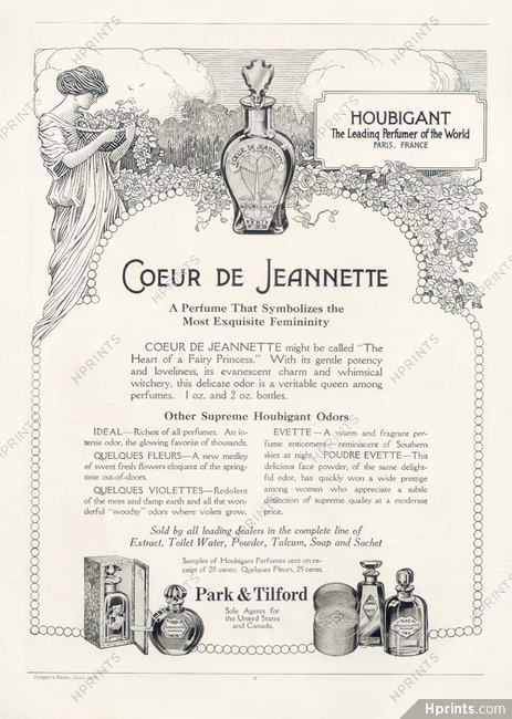 Houbigant (Perfumes) 1916 "Coeur de Jeannette"