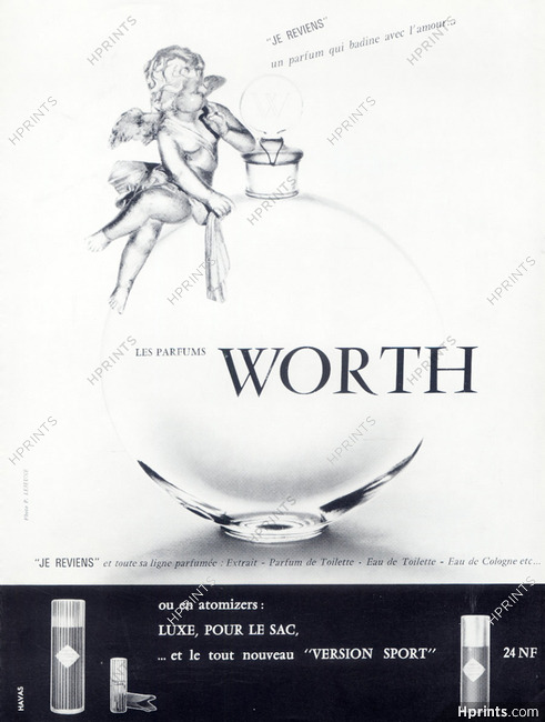 Worth (Perfumes) 1962 "Je Reviens"