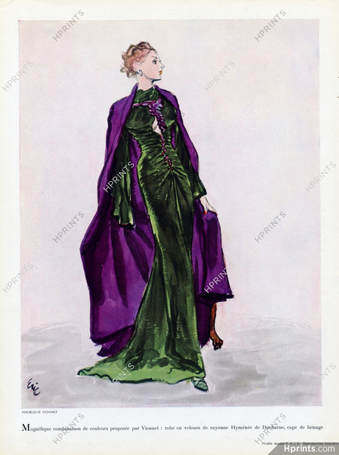 Madeleine Vionnet 1936 Velvet Ducharne (Fabric)