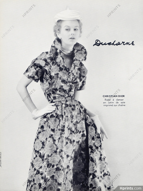 Christian Dior (Couture) 1953 "Satin de Soie" Ducharne, Jacques Decaux