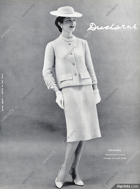 Chanel (Couture) 1959 "Katinka" Ducharne, Photo Mike de Dulmen