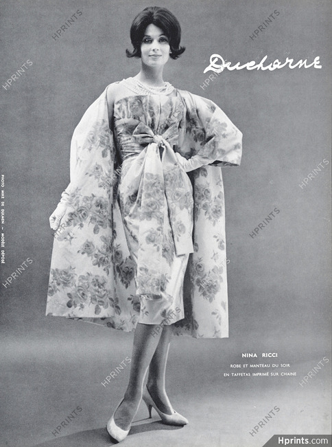 Nina Ricci (Couture) 1959 "Taffetas", Ducharne, Photo Mike de Dulmen